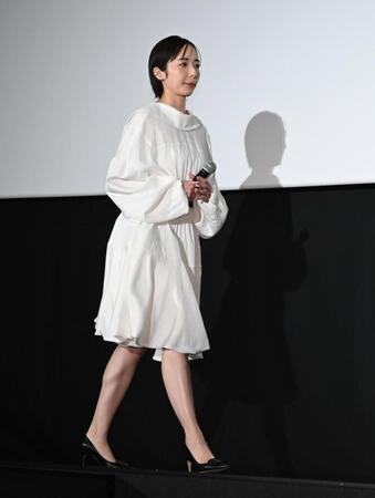 　舞台あいさつに登場した森田望智（撮影・開出牧）