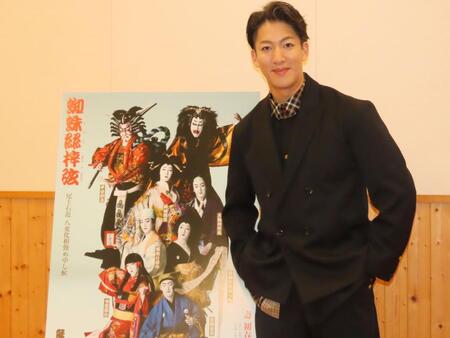 　来年１月の歌舞伎座「壽　初春大歌舞伎」昼の部の「蜘蛛絲梓弦（くものいとあずさのゆみはり）」に出演する尾上右近