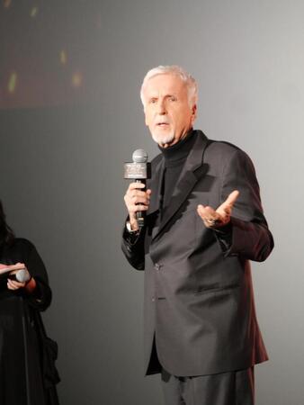 　３年ぶりに来日したジェームズ・キャメロン監督