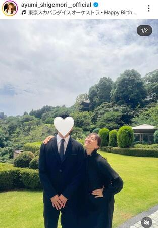 ２１歳になった長男と。茂森あゆみのインスタグラム＠ａｙｕｍｉ＿ｓｈｉｇｅｍｏｒｉ＿＿ｏｆｆｉｃｉａｌ（６月１６日付）より