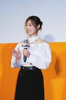 　映画「楓」の特別試写会にサプライズで登場した福原遥