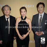 　ＫＡＬＨの公式インスタグラム＠ｔｈｅ．ｋａｌｈより　韓国系クリエーター支援団体から功績が認められた（左から）パク・チャヌク監督、マギー・カン監督、イ・ビョンホン