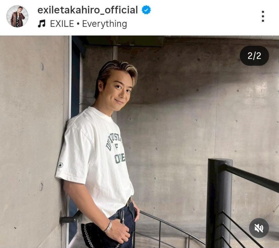 　ＴＡＫＡＨＩＲＯのインスタグラム＠ｅｘｉｌｅｔａｋａｈｉｒｏ＿ｏｆｆｉｃｉａｌ（９月２２日付）より