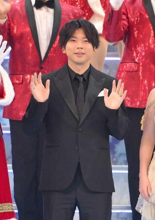 　応援アンバサダーとして登場した増田貴久（撮影・伊藤笙子）