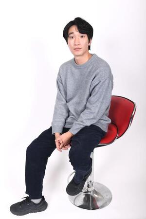 　俳優への思いを語った＝デイリースポーツ東京本社（撮影・園田高夫）