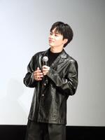 　映画「栄光のバックホーム」満員御礼舞台あいさつで、念願叶って初登壇した前田拳太郎