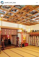 　社殿の馬の絵。矢先稲荷神社のインスタグラム＠ｙａｓａｋｉ＿ｉｎａｒｉ＿ｊｉｎｊａより