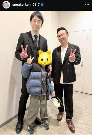 　かまいたち山内健司のインスタグラム＠ｓｎｅａｋｅｒｋｅｎｊｉ０１１７から