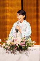 　写真集「吉永小百合」刊行記念サイン本お渡し会を行った吉永小百合