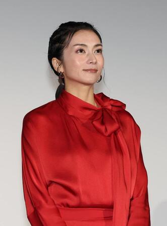 　イベントに登場した柴咲コウ（撮影・佐々木彰尚）