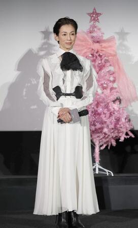 　イベントに登場した鈴木保奈美（撮影・佐々木彰尚）