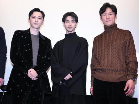 　トークで会場を盛り上げた（左から）吉沢亮、横浜流星、利相日監督（撮影・金田祐二）