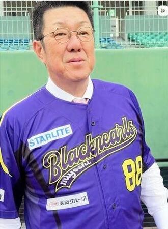 三次ブラックパールズのＧＭを務める佐々岡真司氏。インスタグラム＠ｓａｓａｏｋａｓｈｉｎｊｉ＿ｏｆｆｉｃｉａｌより