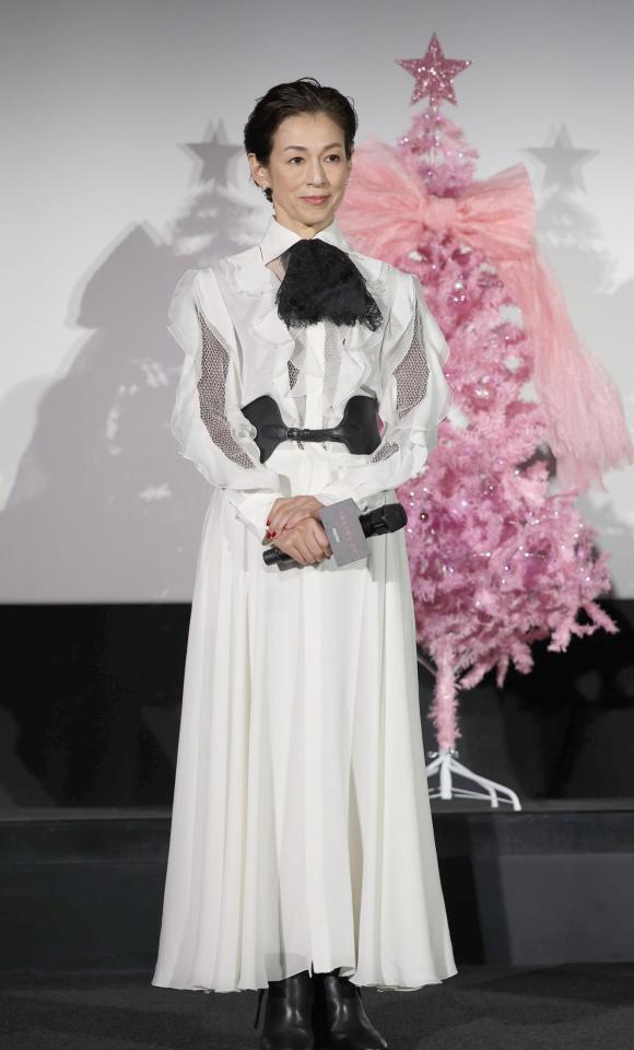 　イベントに登場した鈴木保奈美（撮影・佐々木彰尚）