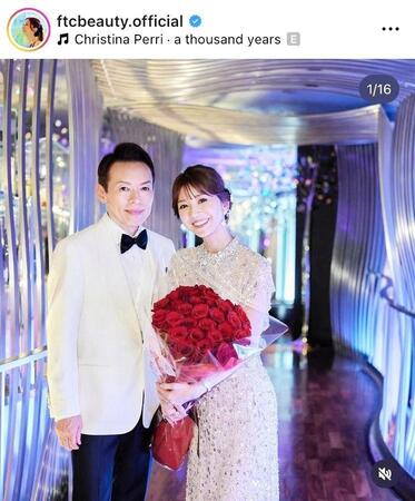 君島十和子さんのインスタグラム＠ｆｔｃｂｅａｕｔｙ．ｏｆｆｉｃｉａｌ（１２月１８日付）より 