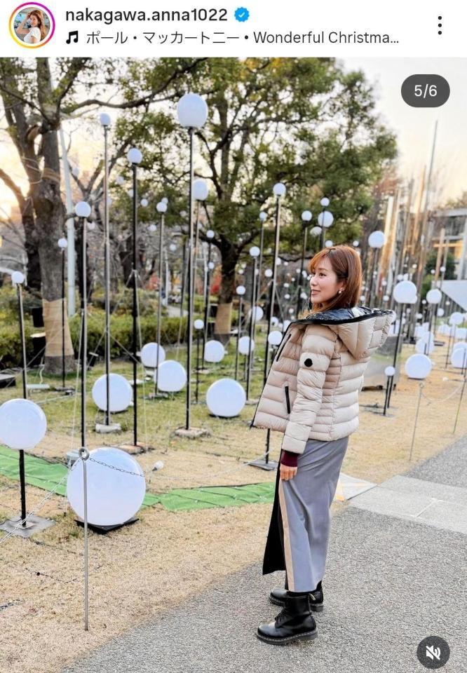 中川安奈のインスタグラム＠ｎａｋａｇａｗａ．ａｎｎａ１０２２（１２月２０日付）より