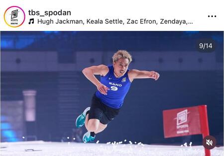 　今年春の同番組での佐野岳。最強スポーツ男子頂上決戦【ＴＢＳ公式】のインスタグラム＠ｔｂｓ＿ｓｐｏｄａｎより