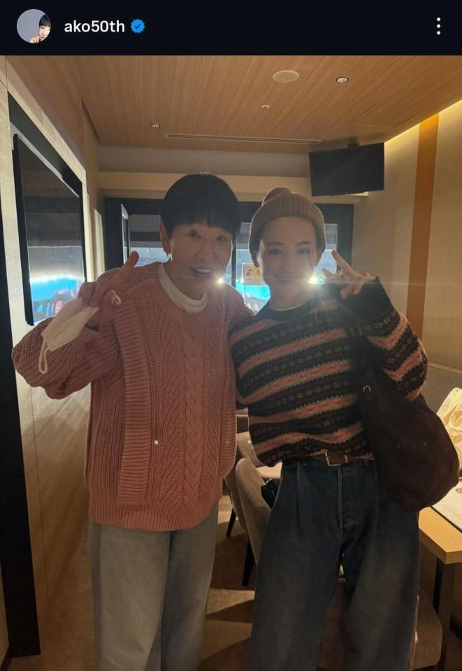 和田アキ子インスタグラム＠ａｋｏ５０ｔｈから