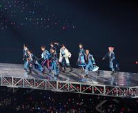 　東京ドーム公演初日で圧巻のパフォーマンスを繰り広げたＳｎｏｗ　Ｍａｎ（撮影・伊藤笙子）