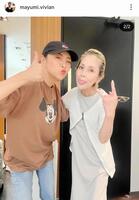 　土屋眞弓さんのインスタグラム＠ｍａｙｕｍｉ．ｖｉｖｉａｎ（６月８日）より。交流のあるモノマネタレント・みかんと