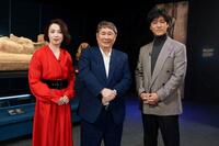 　「古代文明ミステリー　たけしの新・世界七不思議大百科　第１３巻　大エジプト博物館　世界初の独占撮影スペシャル！！」に出演する（左から）檀れい、ビートたけし、桐谷健太（©テレビ東京）