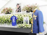 お別れの会のファンブース祭壇＝２０１８年撮影