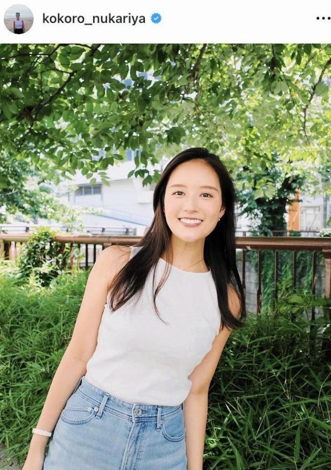 　忽滑谷こころアナのインスタグラム＠ｋｏｋｏｒｏ＿ｎｕｋａｒｉｙａ（６月６日付）より