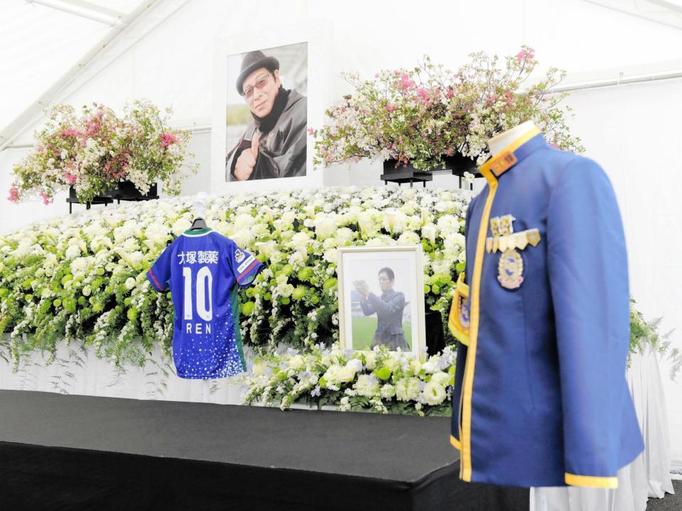 お別れの会のファンブース祭壇＝２０１８年撮影