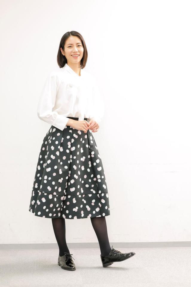　主演ドラマの取材会を行った松下奈緒