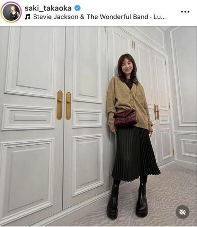パリで。高岡早紀のインスタグラム＠ｓａｋｉ＿ｔａｋａｏｋａ（１２月２５日付）より 