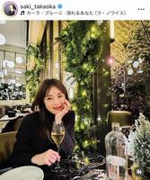 ミラノで。高岡早紀のインスタグラム＠ｓａｋｉ＿ｔａｋａｏｋａ（１２月２７日付）より 