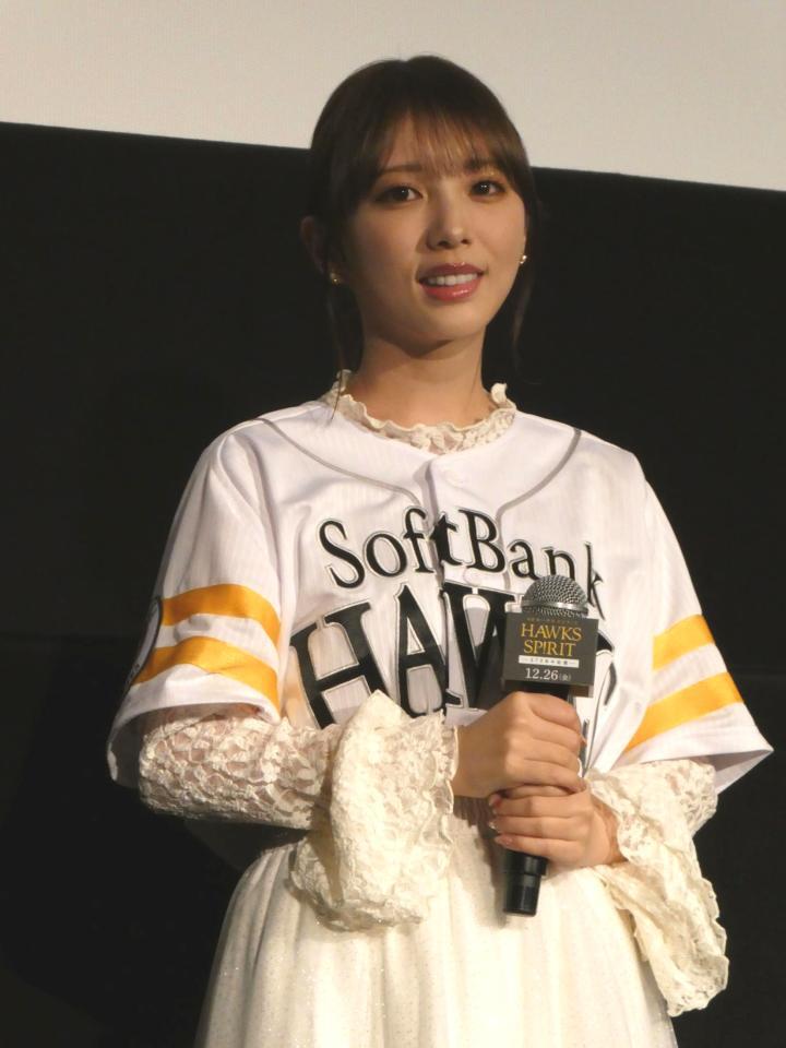 　舞台あいさつに登壇した与田祐希