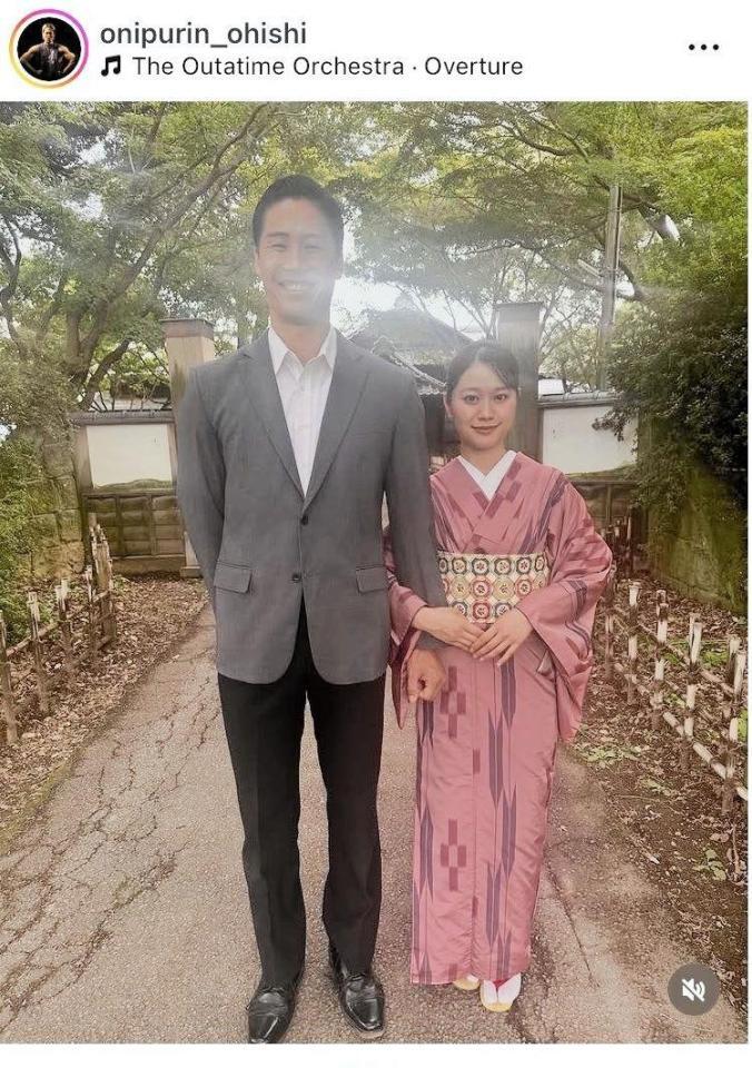 　大石ライアン大祐のインスタグラム（ｏｎｉｐｕｒｉｎ＿ｏｉｓｈｉ）より