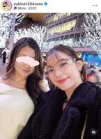 　じゅ、１３歳？！木下優樹菜と長女の２Ｓ。インスタグラム＠ｙｕｋｉｎａ１２０４ｘｏｘｏより