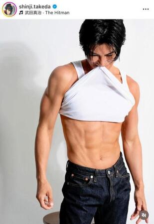 　めっちゃ山Ｐ？武田真治のインスタグラム＠ｓｈｉｎｊｉ．ｔａｋｅｄａより