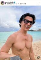 　バッキバキの５３歳。武田真治のインスタグラム＠ｓｈｉｎｊｉ．ｔａｋｅｄａより