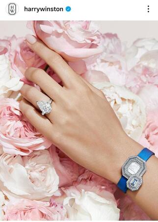 ハリー・ウィンストンのインスタグラム（＠ｈａｒｒｙｗｉｎｓｔｏｎ）から
