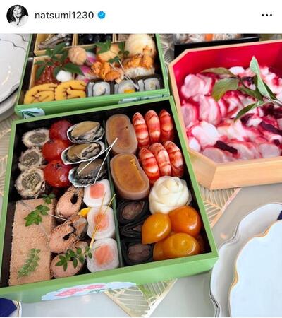 さすが超豪華！小川菜摘のインスタグラム＠ｎａｔｓｕｍｉ１２３０より
