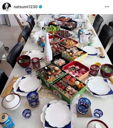 さすが超豪華！小川菜摘のインスタグラム＠ｎａｔｓｕｍｉ１２３０より