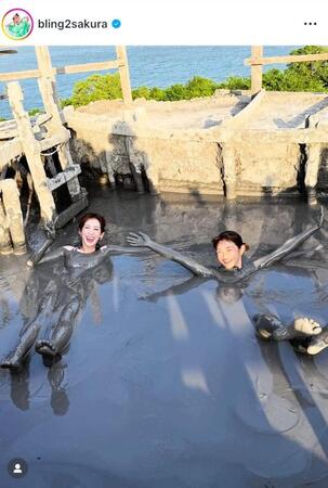 この時は笑顔で泥だらけだったけどｗ井上咲楽のインスタグラム＠ｂｌｉｎｇ２ｓａｋｕｒａより