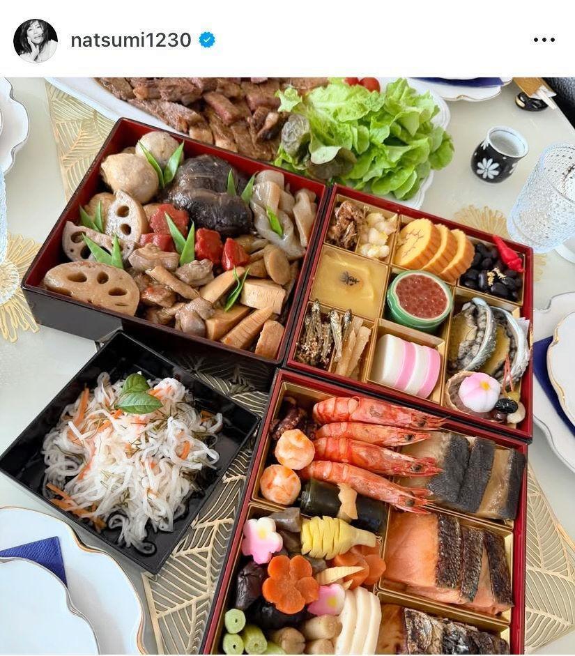 さすが超豪華！小川菜摘のインスタグラム＠ｎａｔｓｕｍｉ１２３０より 