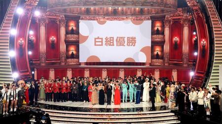 　白組が勝利した紅白歌合戦