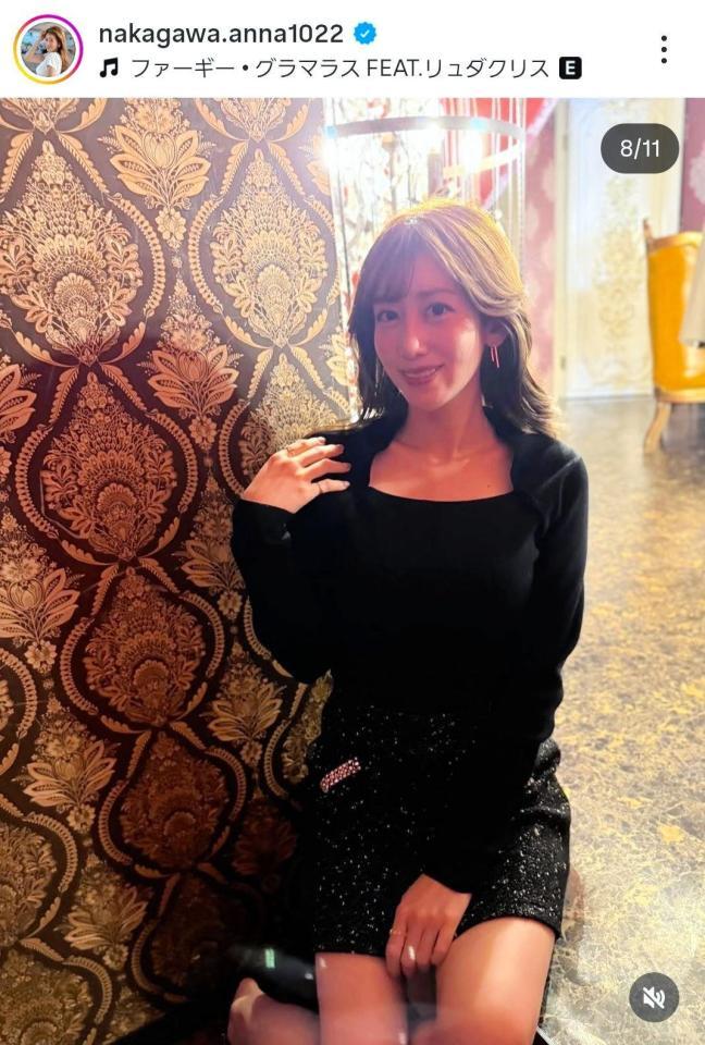 中川安奈のインスタグラム＠ｎａｋａｇａｗａ．ａｎｎａ１０２２より