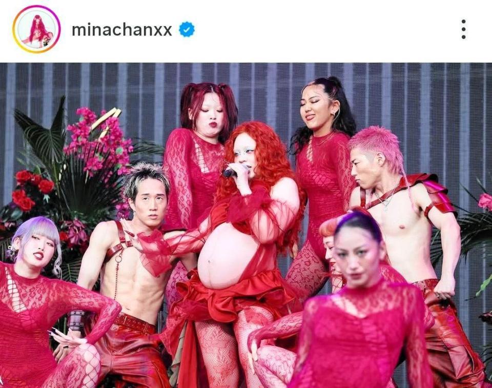 ちゃんみなのインスタグラム＠ｍｉｎａｃｈａｎｘｘ（２４年８月１８日付）より