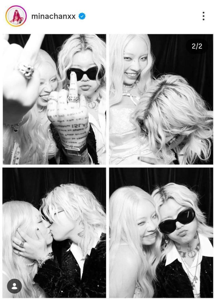 結婚を発表したちゃんみなのインスタグラム＠ｍｉｎａｃｈａｎｘｘ（２４年７月７日付）より