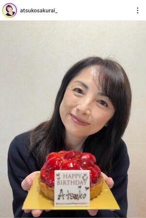 櫻井淳子のインスタグラム＠ａｔｓｕｋｏｓａｋｕｒａｉ＿より