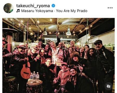 　竹内涼真のインスタグラム＠ｔａｋｅｕｃｈｉ＿ｒｙｏｍａより
