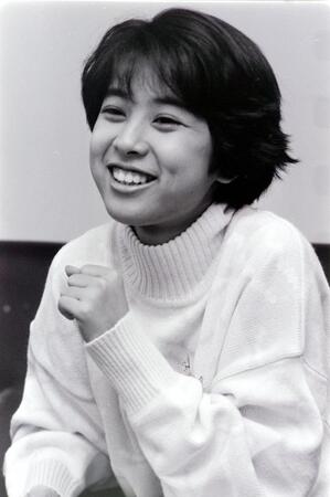 　八木さおり（１９８７年２月撮影）