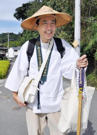 　２０１１年１０月、「お遍路」を再開した菅直人前首相