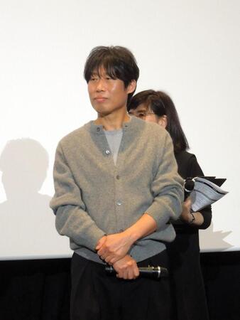 映画「ＹＡＤＡＮＧ／ヤダン」公開初日　来日舞台あいさつに登壇したユ・ヘジン＝新宿バルト９